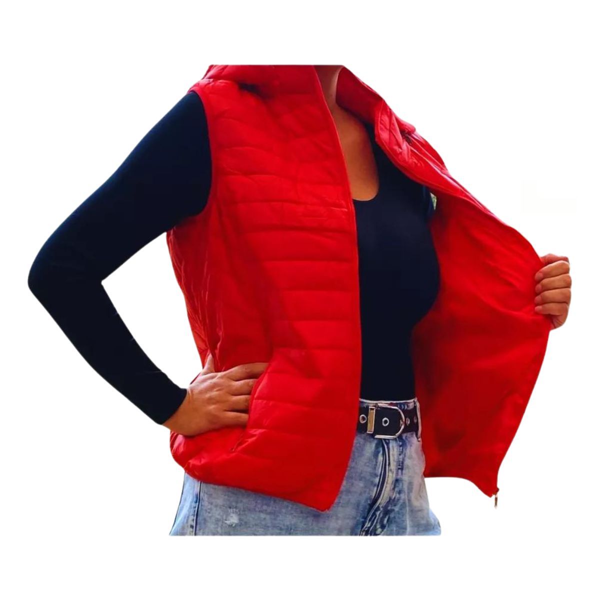 LOOK SHOP - Parka Sin Mangas Mujer Chaqueta Premium Excelente Calidad H62