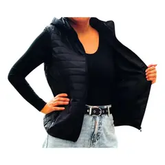 LOOK SHOP - Parka Sin Mangas Mujer Chaqueta Premium Excelente Calidad H62