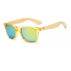 GENERICO - Lentes De Sol Gafas Hombre Mujer Anteojos Bambú Ruisimo 1501