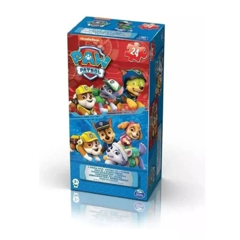 GENERICO - Paw Patrol - Rompecabezas 3d - Pack 2 Puzzles
