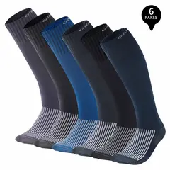 GIOVACCHINO - Pack de 6 Calcetines Compresion Bambú Fibra Cobre Hombre
