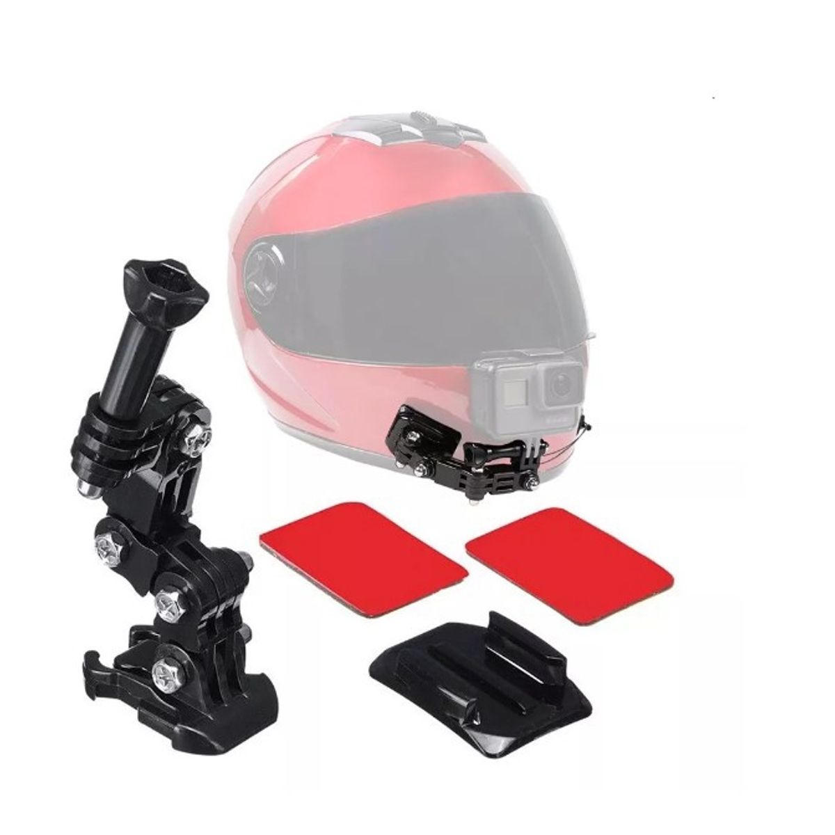 GENERICO - Soporte Pertain Gopro Hero Frontal Para Casco Moto Bicicleta