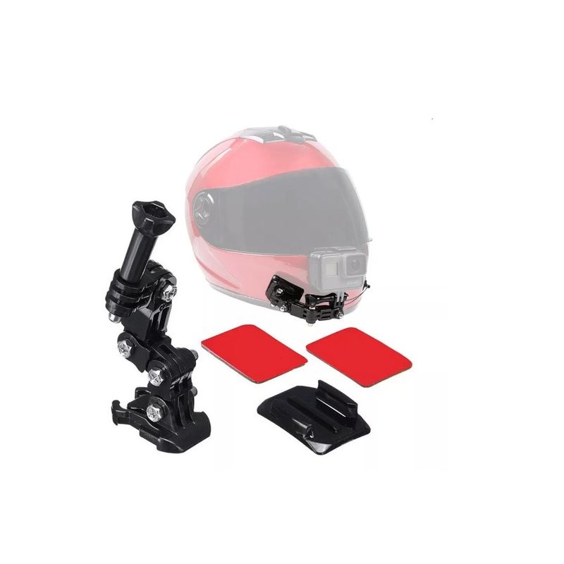 GENERICO - Soporte Pertain Gopro Hero Frontal Para Casco Moto Bicicleta
