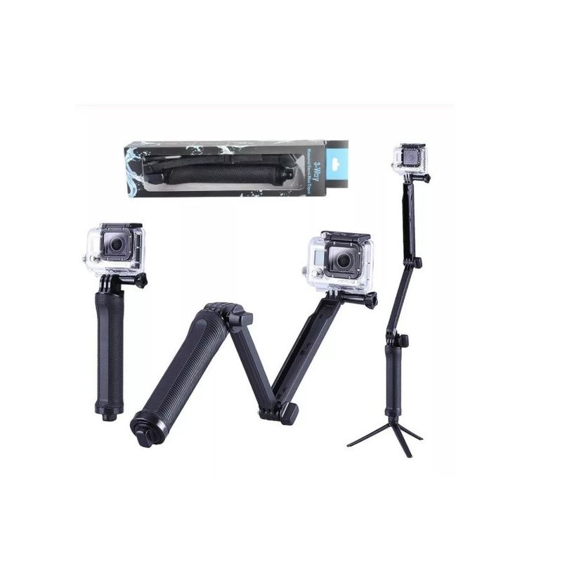 GENERICO - Monopod Trípode De Brazo De Agarre De 3 Vias Gopro