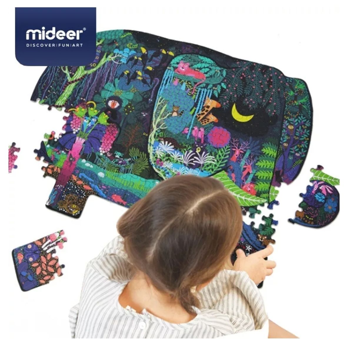 GENERICO - Rompecabezas Puzzle 280 Piezas Forma Sueño Elefantes Midee