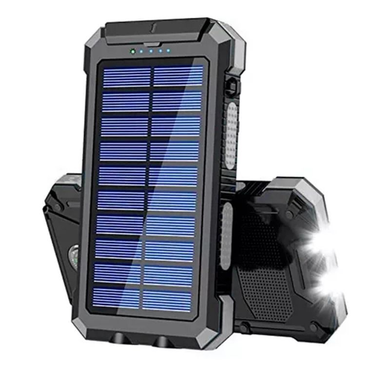GENERICO - Bateria Portatil Externa 20.000 Mah 2 Usb Solar Powerbank