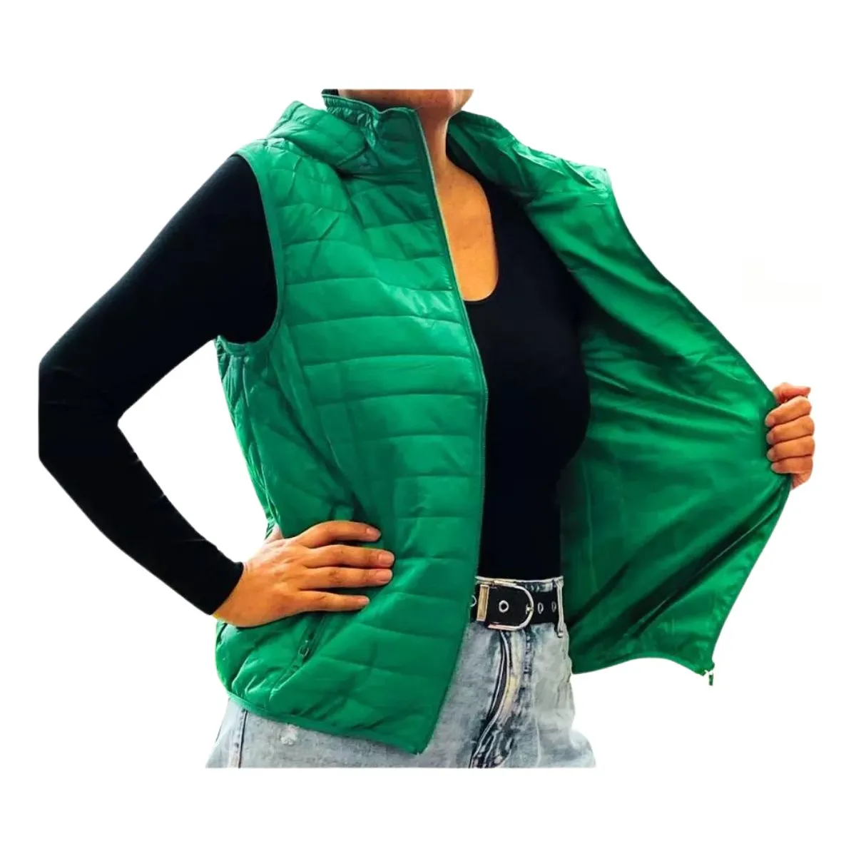 LOOK SHOP - Parka Sin Mangas Mujer Chaqueta Premium Excelente Calidad H62
