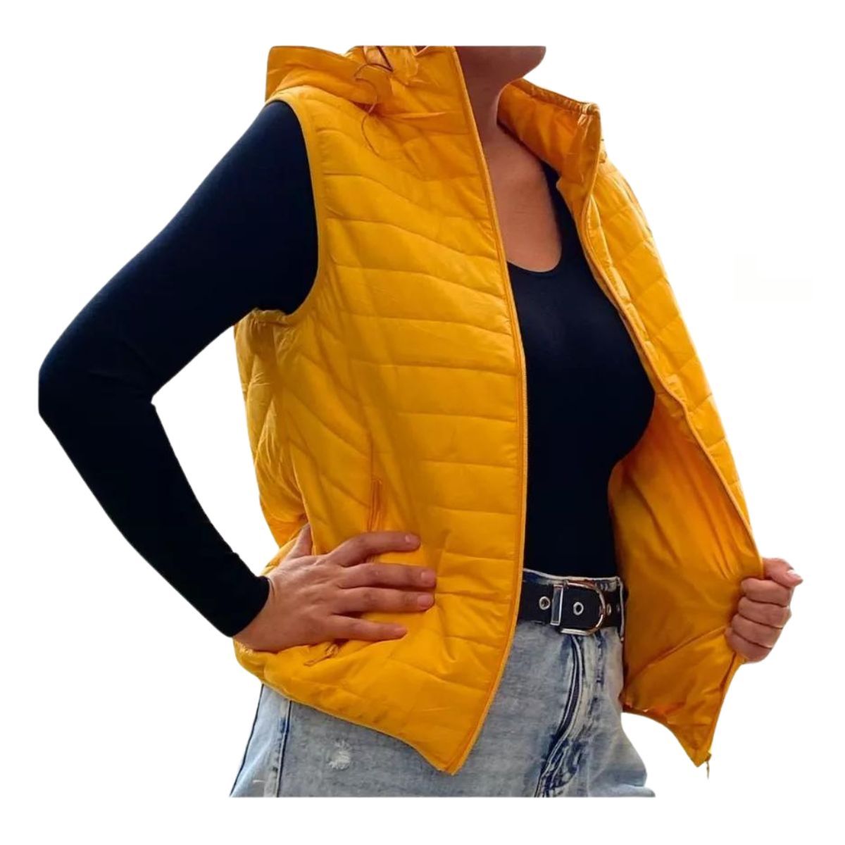 LOOK SHOP - Parka Sin Mangas Mujer Chaqueta Premium Excelente Calidad H62