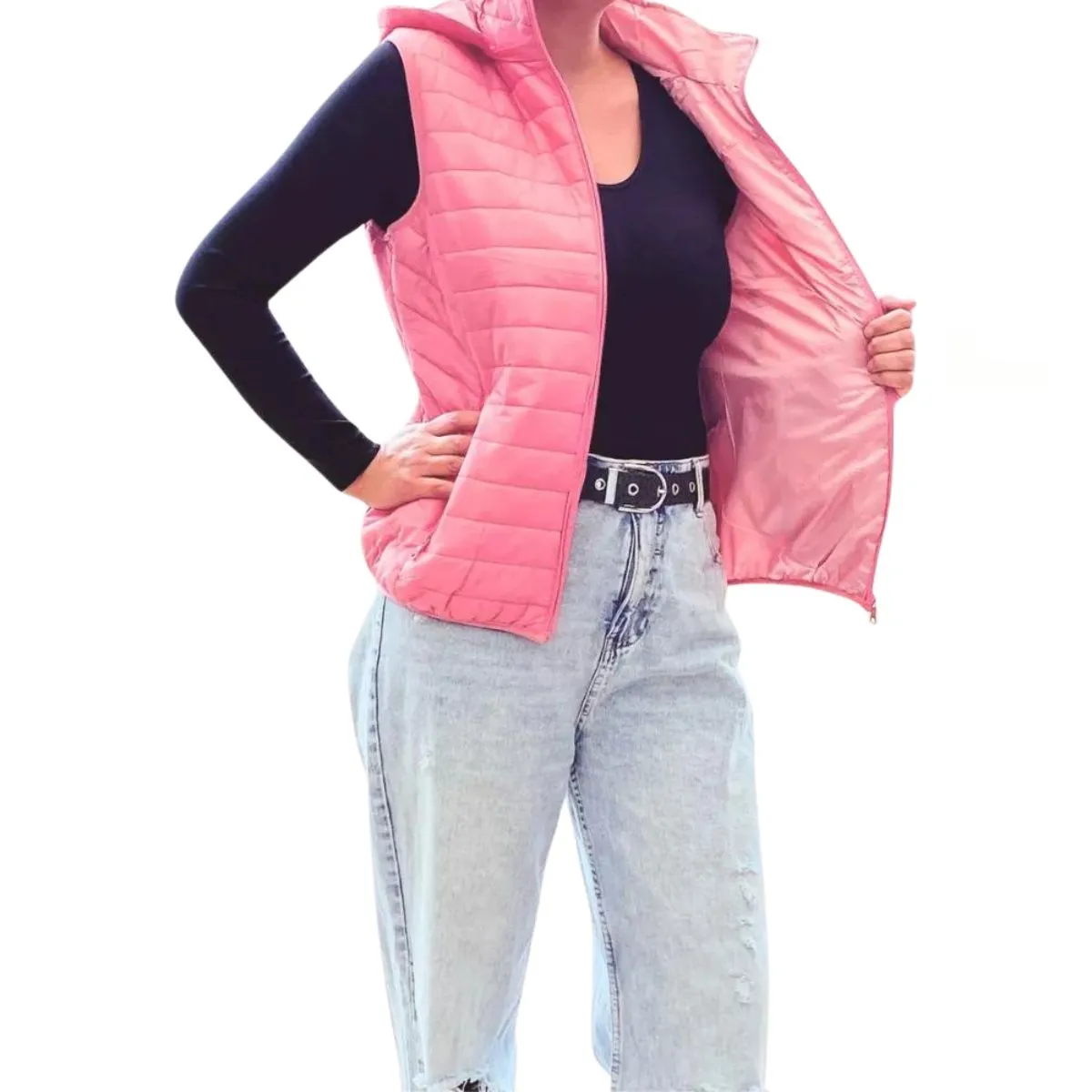 LOOK SHOP - Parka Sin Mangas Mujer Chaqueta Premium Excelente Calidad H62