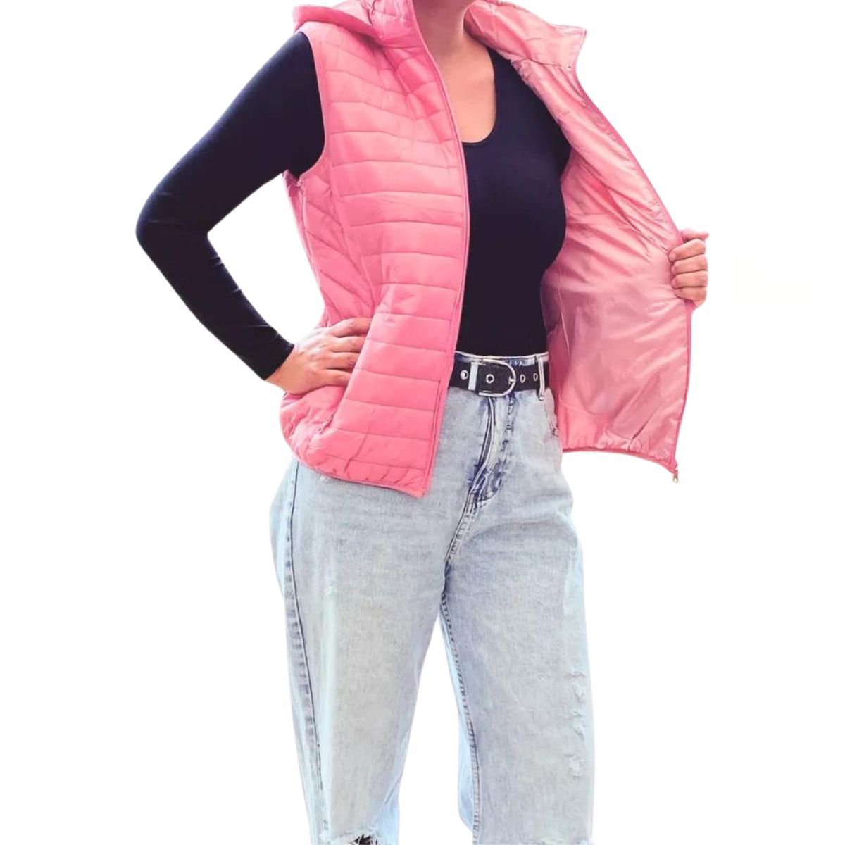 LOOK SHOP - Parka Sin Mangas Mujer Chaqueta Premium Excelente Calidad H62