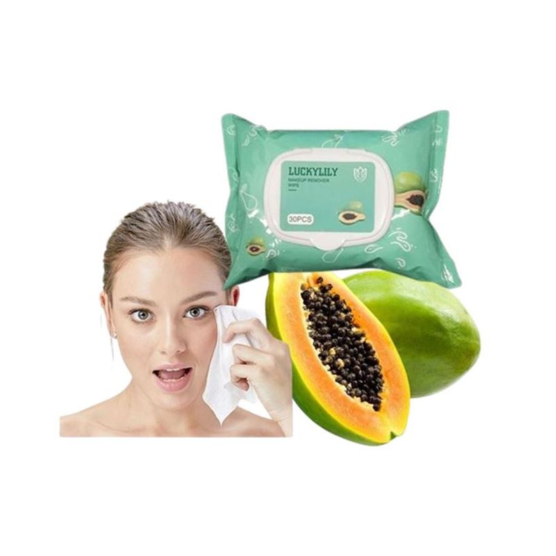 GENERICO - Toallitas Húmedas Desmaquillantes Hidratante 30 Unidades Papaya