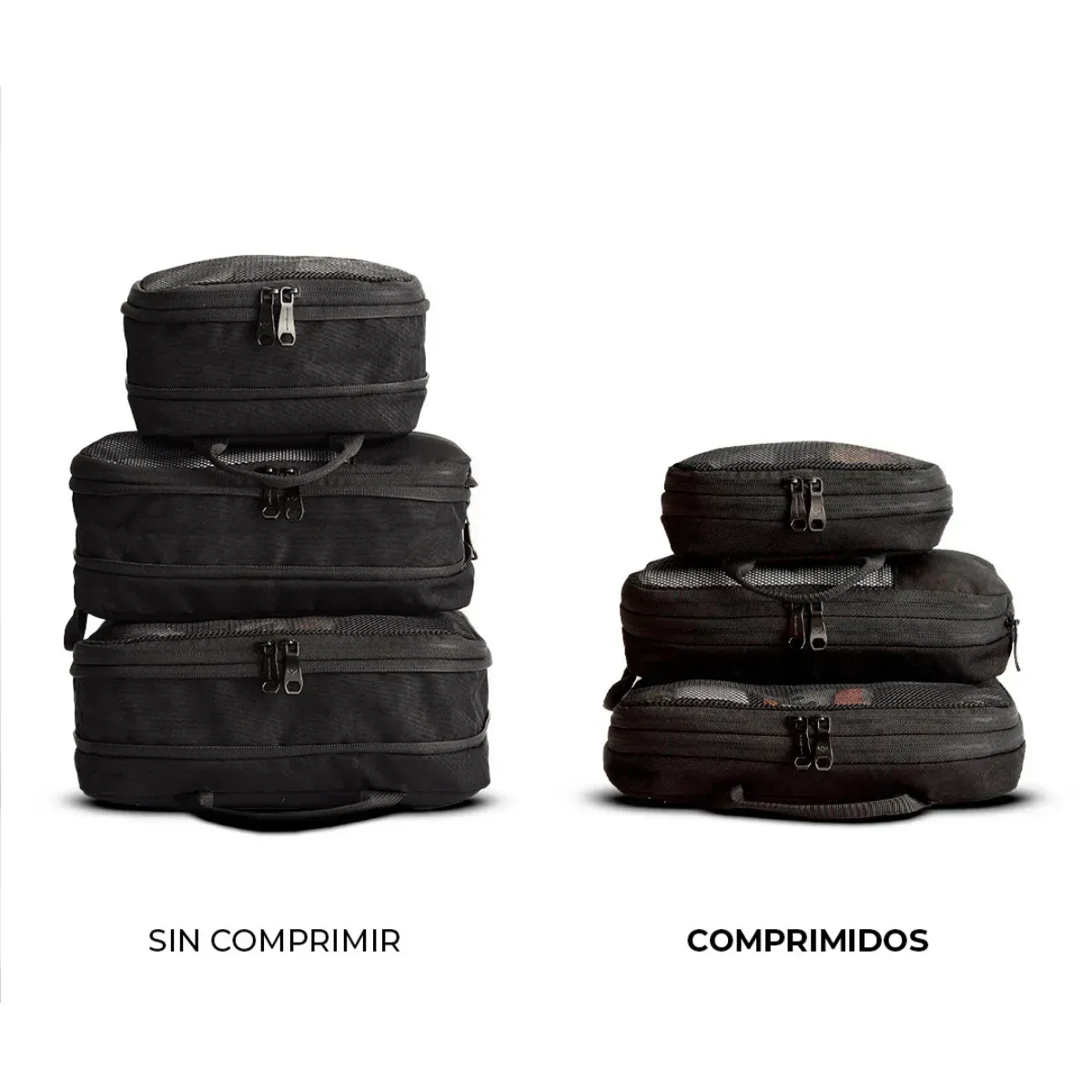 MENNT - Kit organizadores de Maleta impermeables Cubos de compresión