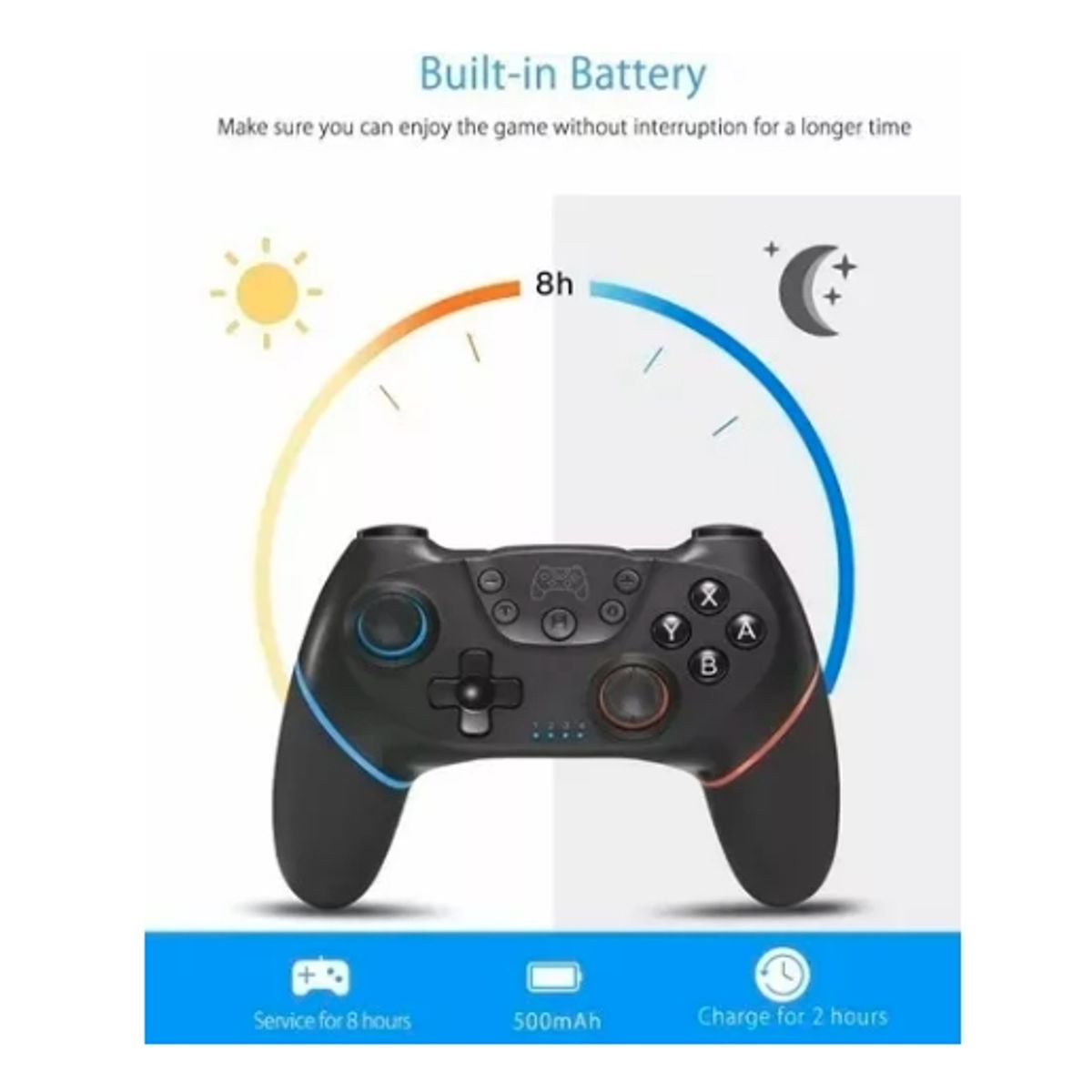 GENERICO - Control Gamepad Mando Compatible Nintendo Switch Inalámbrico