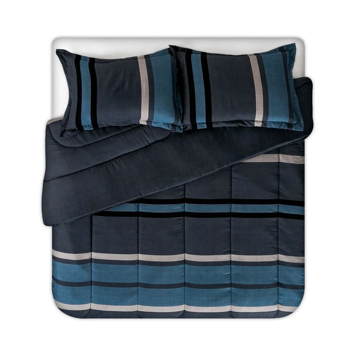 CANNON - Plumón 2 Plazas Cannon + Jgo. Sábanas 200 Hilos Stone