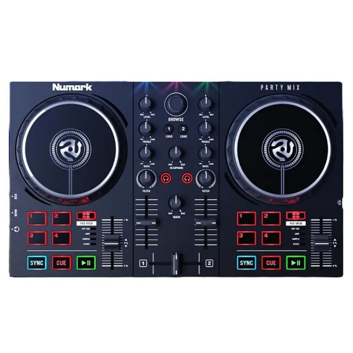 NUMARK - Controlador de DJ Profesional Numark Party Mix II