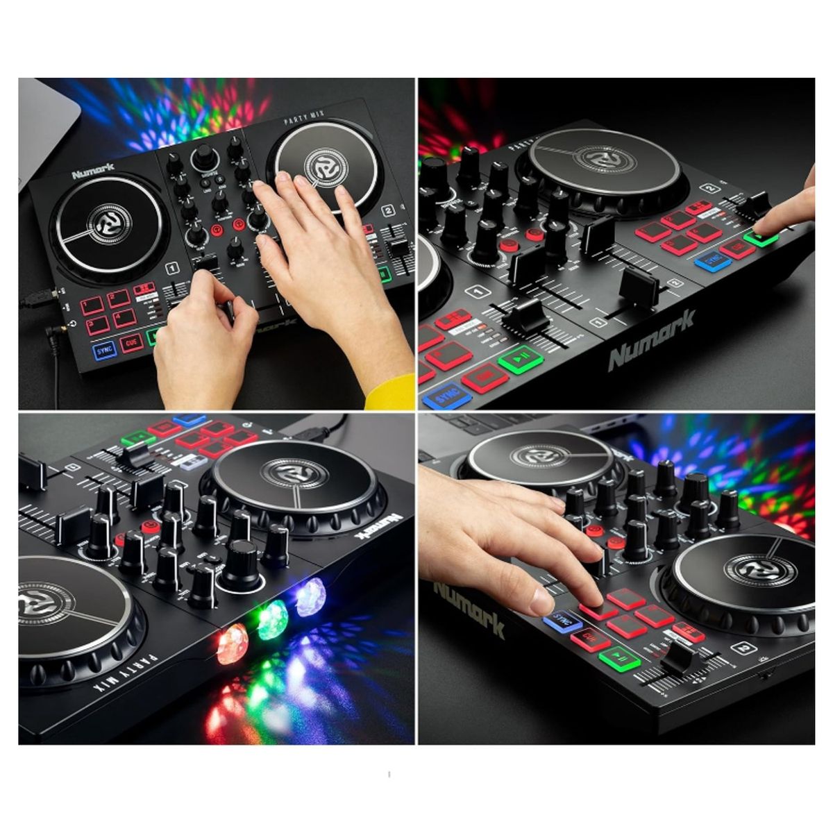 NUMARK - Controlador de DJ Profesional Numark Party Mix II