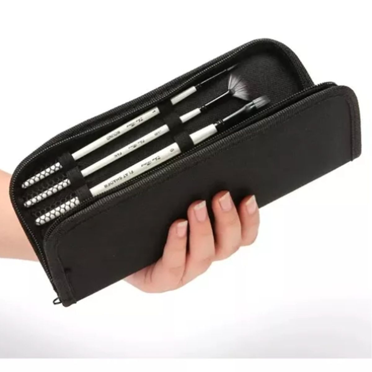 GENERICO - Set Pinceles 10 + Bolso Profesionales Óleo Acuarela Acrílico