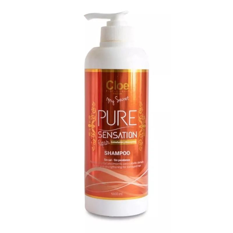 CLOE - Shampoo para cabello dañado Pure Sensation Repair 1000 ML Cloe