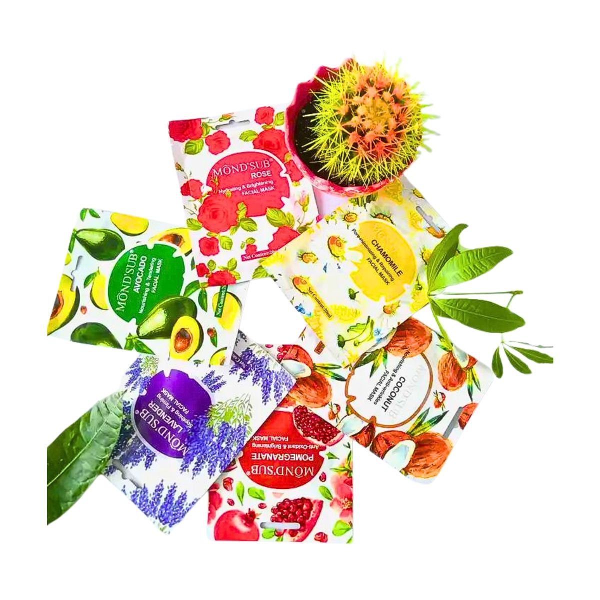 GENERICO - Pack X12 Mascarilla Facial Hidratante Surtidas - Mondsub