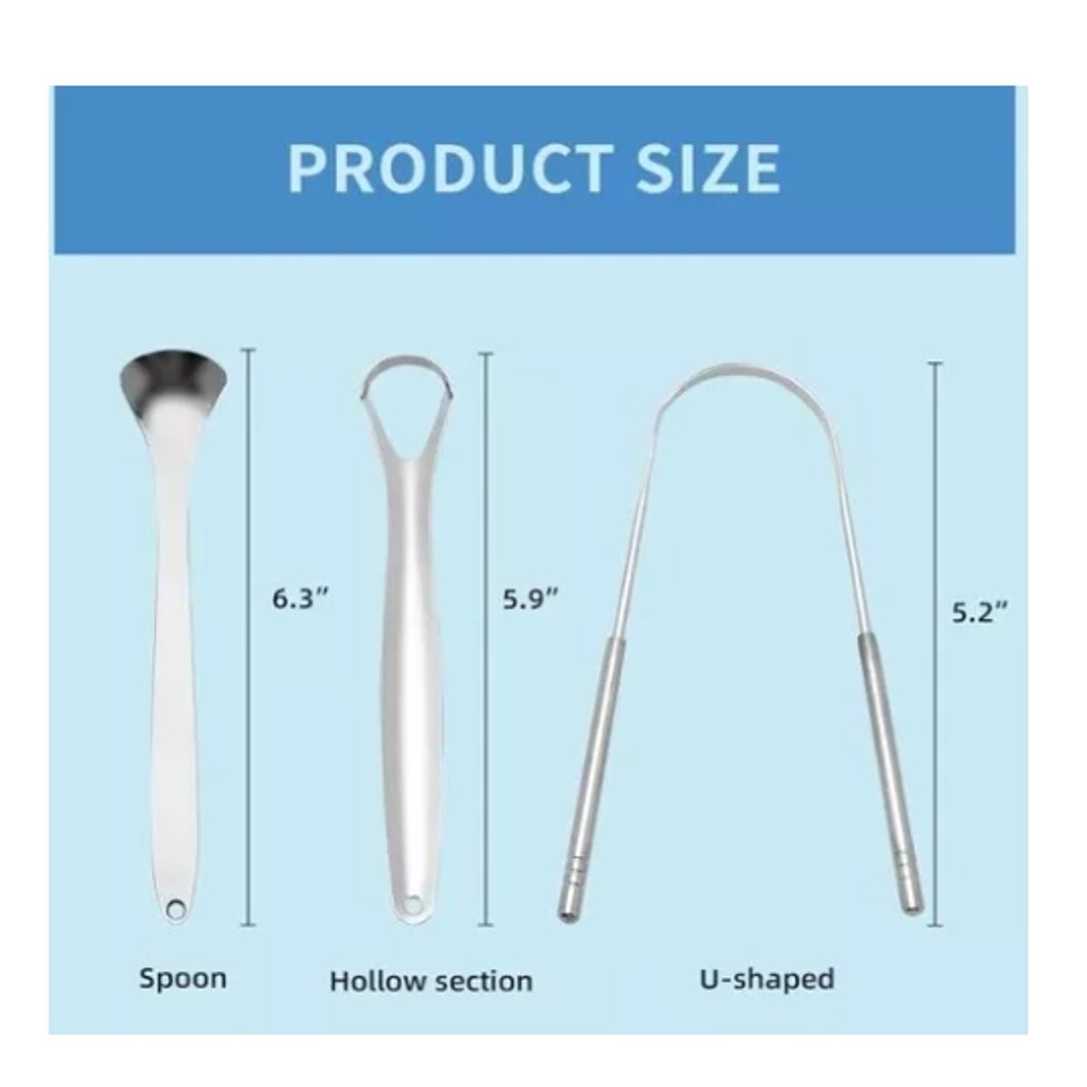 GENERICO - Pack 3 Limpiador De Lengua De Cobre Ayurvedico Raspador