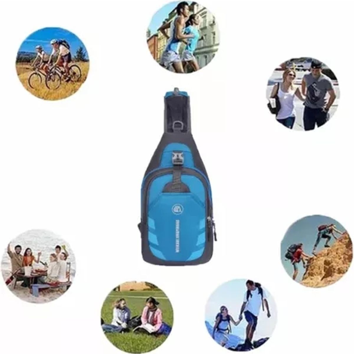 GENERICO - Bolso Impermeable Banano Bandolero Cruzado Unisex Deportivo