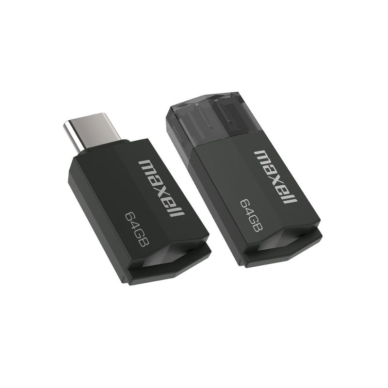 MAXELL - Pendrive Maxell Usbtc Tipo C 64gb 3.2 Negro