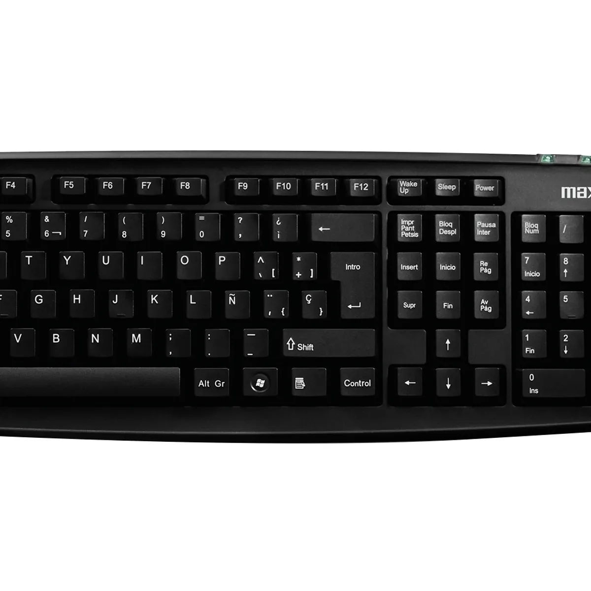 MAXELL - Combo Maxell Teclado Multifuncional Y Mouse Óptico WRKBC-10