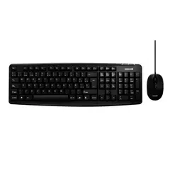 MAXELL - Combo Teclado Multifuncional Y Mouse Óptico WRKBC-10