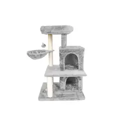 HOME&DESIGN - Rascador de Gatos de 3 pisos 90 cm