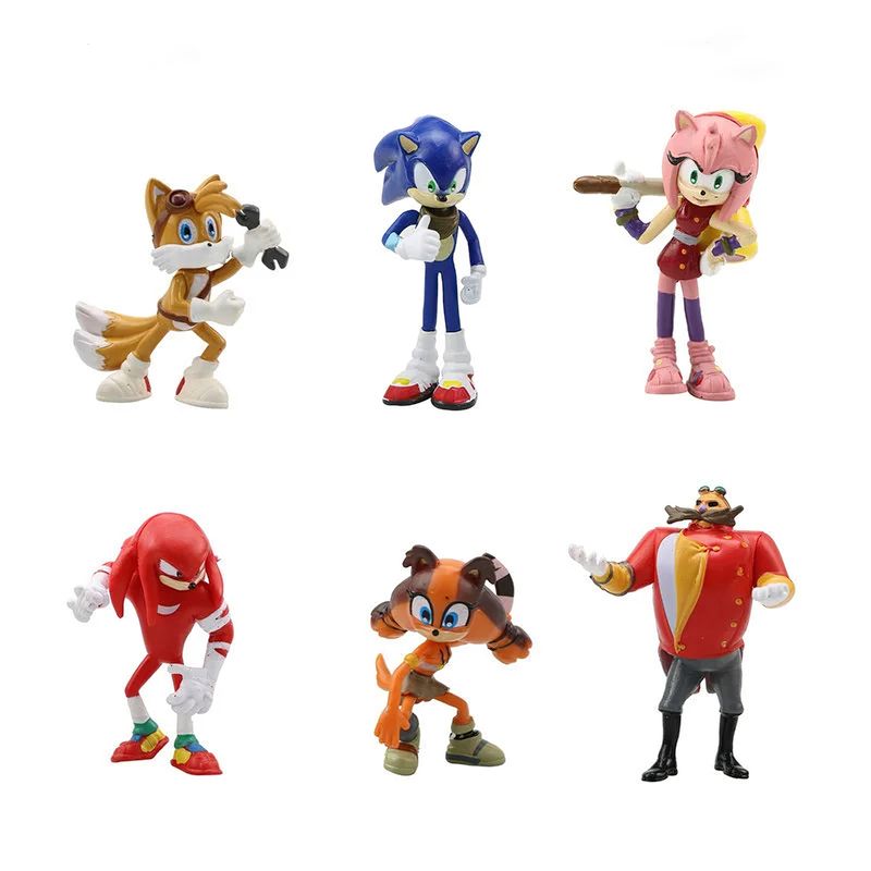 GENERICO - Sonic Set 6 Figuras Modelo 2