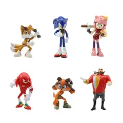 GENERICO - Sonic Set 6 Figuras Modelo 2