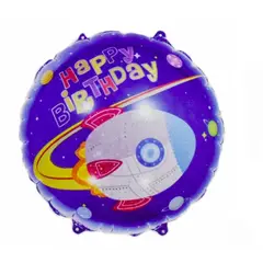 GENERICO - Globo Espacial Redondo - Happy Bierthday