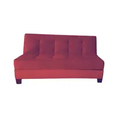 MUEBLES HVM - Futon Cama Baul Patagonia 15P Burdeo felpa Pmadera