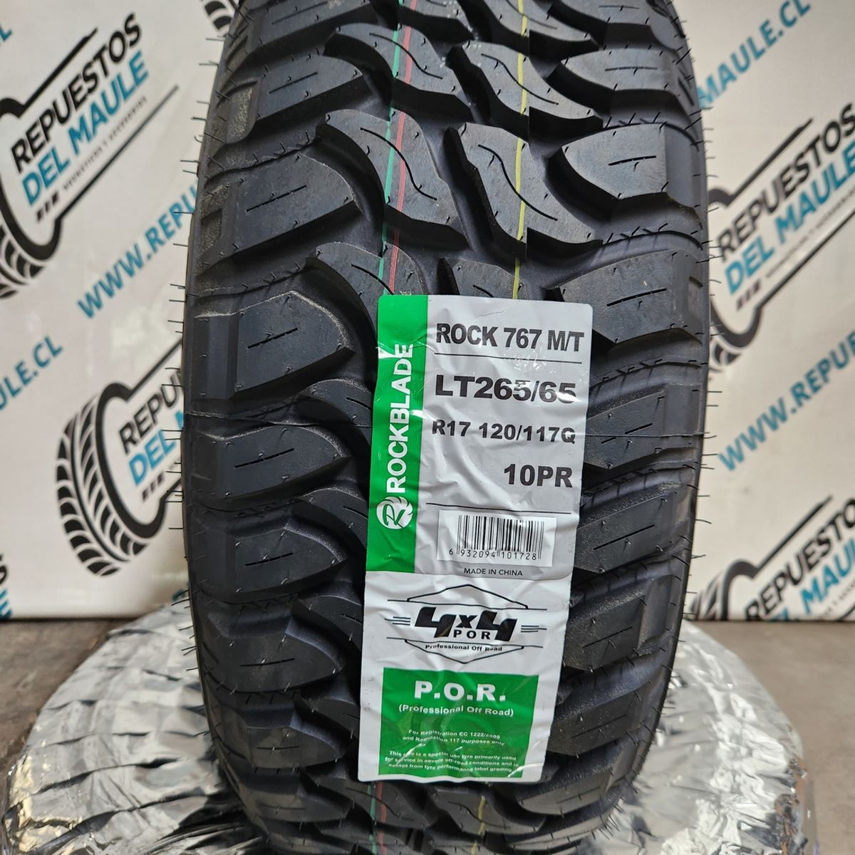 GENERAL TIRE - NEUMATICO 265/65 R17 W ROCKBLADE ROCK 767 M/T (LT) 120/117Q 10PR