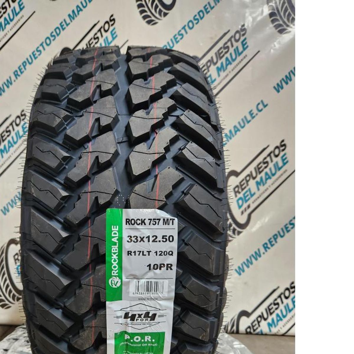 GENERAL TIRE - NEUMATICO 33X125 R17LT ROCKBLADE ROCK 757 MT 120Q 10 PR
