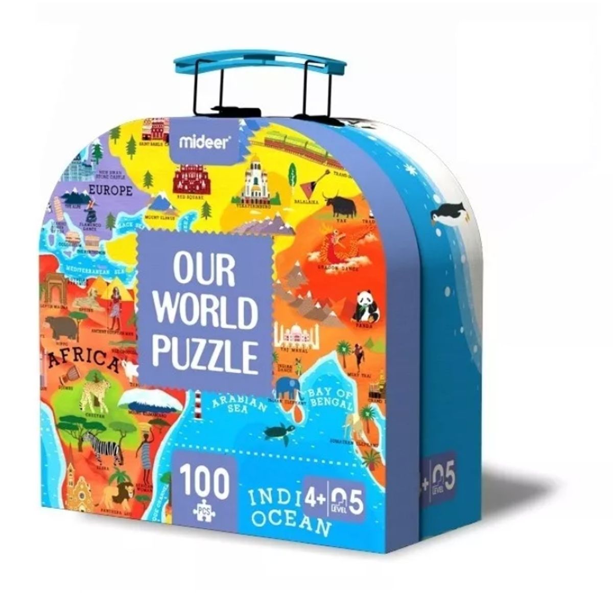 GENERICO - Maleta Puzzle Nuestro Mundo - Mideer - Rompecabezas