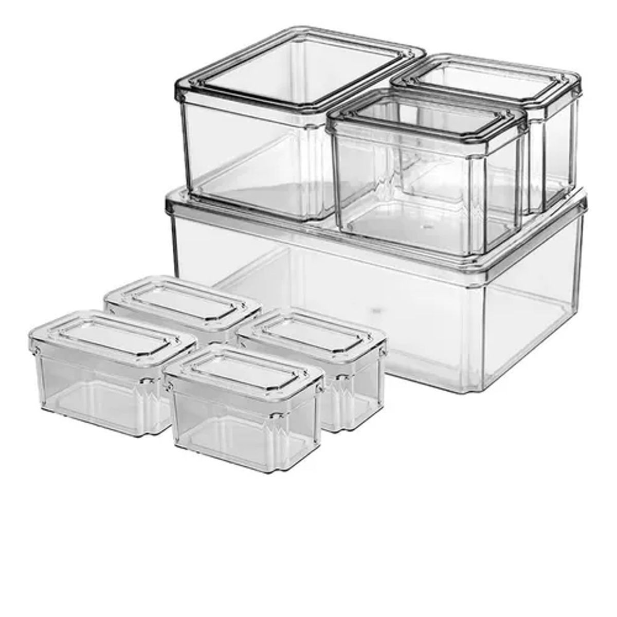 GENERICO - Organizador Refrigerador Cocina Set 8 Contenedores Con Tapa