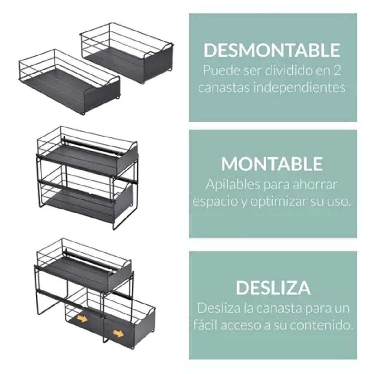 GENERICO - Organizador Estante Multiuso Casatua Lavaplatos Cocina Baño