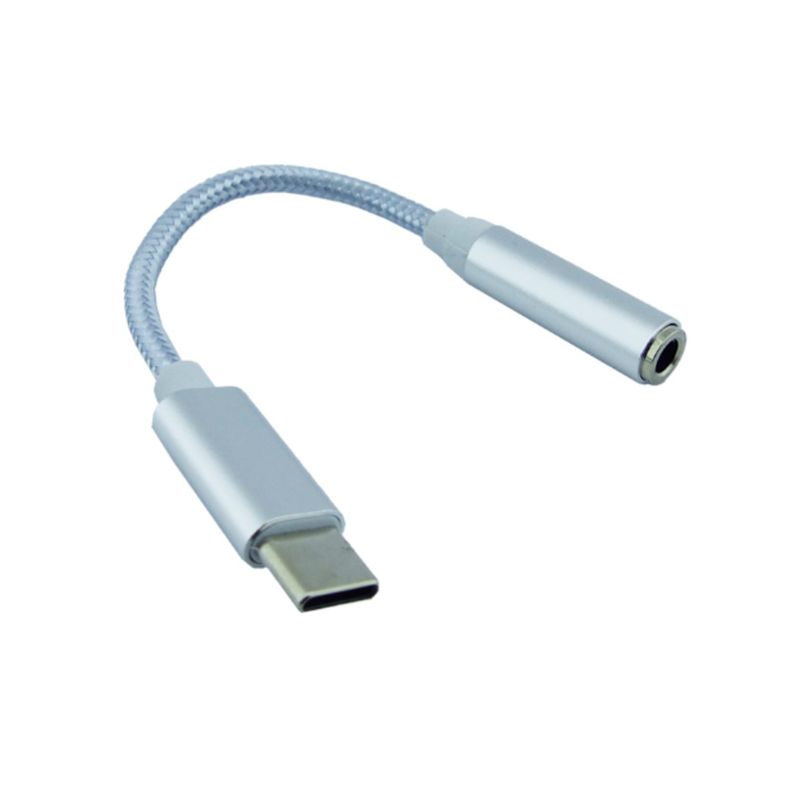 GENERICO - Cable Adaptador Type-C a Jack 3.5 Hembra, Punta de Metal Compatible con Iphone 15