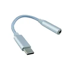 GENERICO - Cable Adaptador Type-C a Jack 3.5 Hembra, Punta de Metal Compatible con Iphone 15