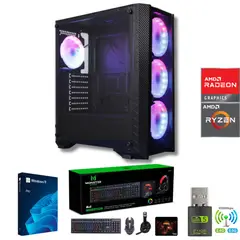 AMD CORP - Pc Gamer AMD Ryzen 5 5500 - 16GB RAM - RX 6600 - 1TB - Wifi - PM4B