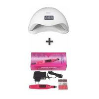 Kit Lampara Led Uv 48w Con Torno Pulidor Eléctrico Para Uñas