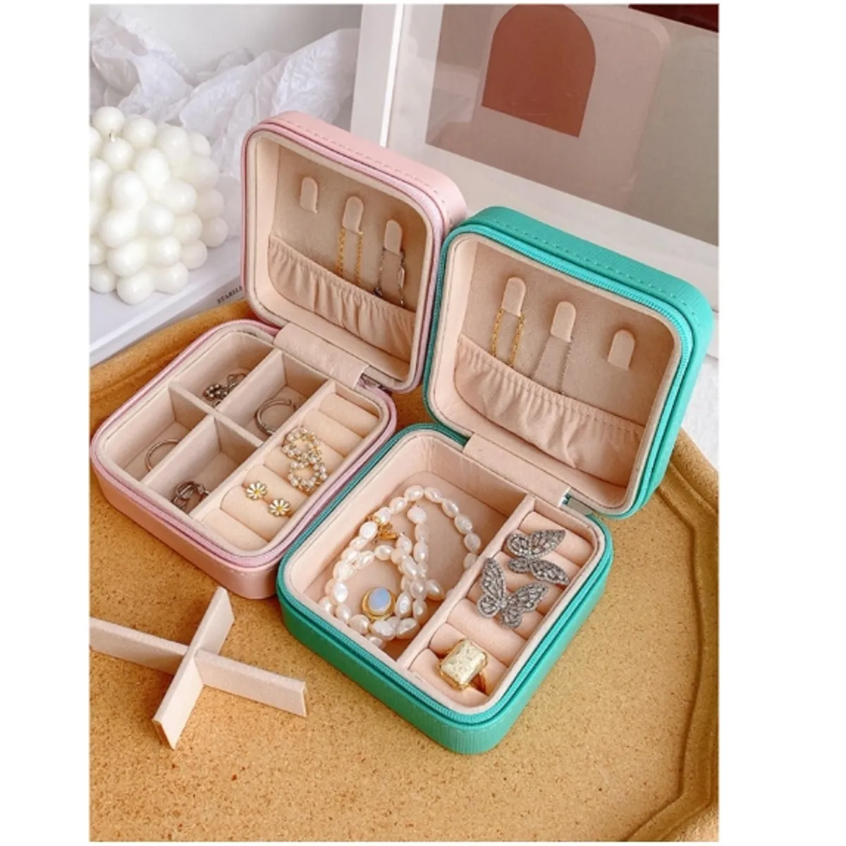 GENERICO - Caja De Almacenamiento De Joyas Y Accesorios Ideal Para Viaje