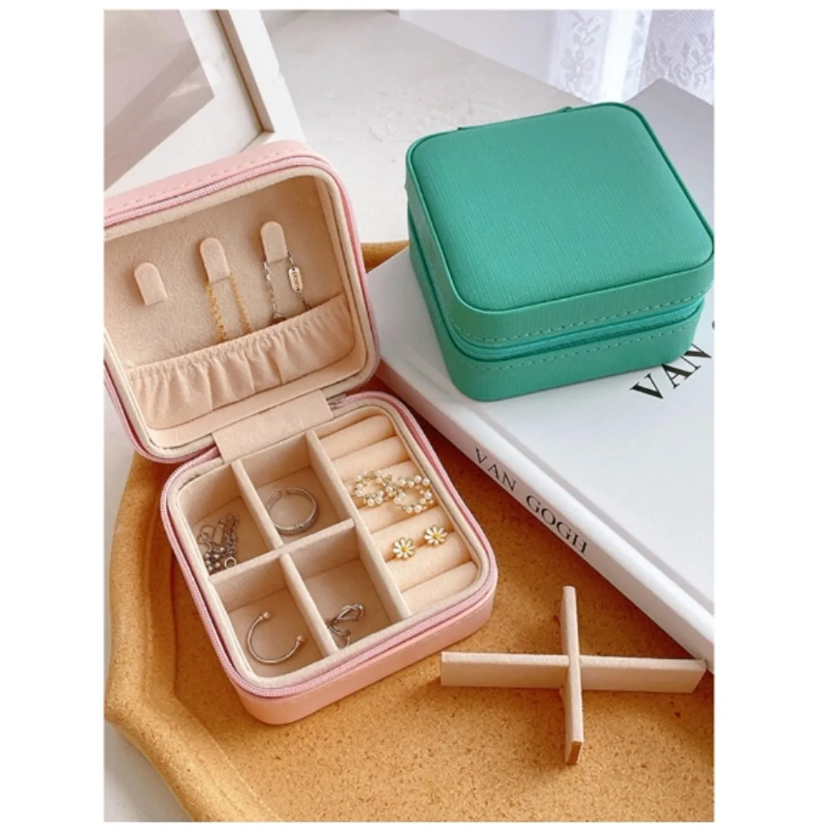 GENERICO - Caja De Almacenamiento De Joyas Y Accesorios Ideal Para Viaje