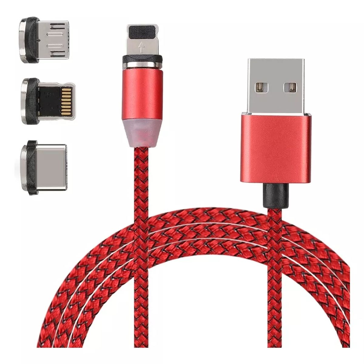 GENERICO - Cable Magnetico Premium 3 En 1 / Carga Rapida / 1 Metros