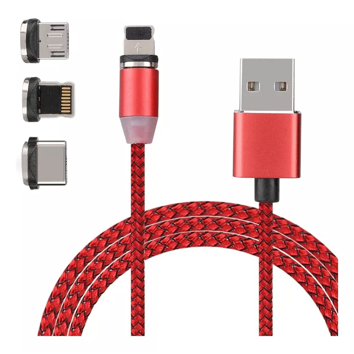 GENERICO - Cable Magnetico Premium 3 En 1 / Carga Rapida / 1 Metros
