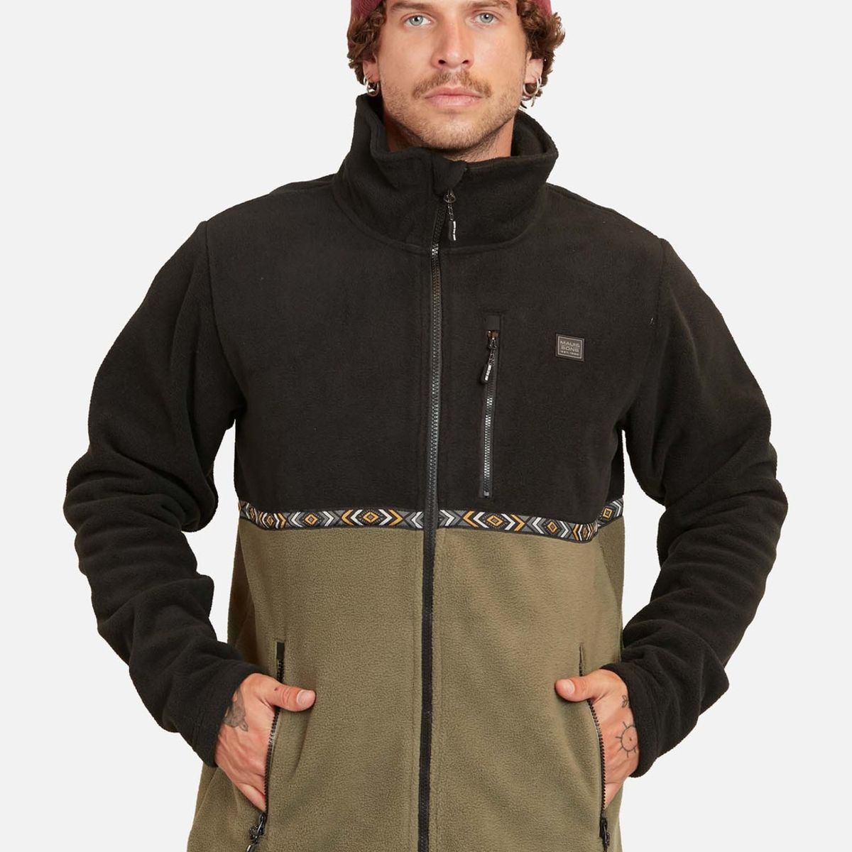 MAUI AND SONS - Poleron Micropolar Milks Verde Hombre Maui And Sons