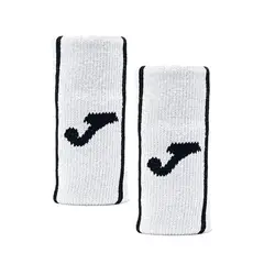 JOMA - Muñequera Game Larga Blanca X2 Tenis Padel