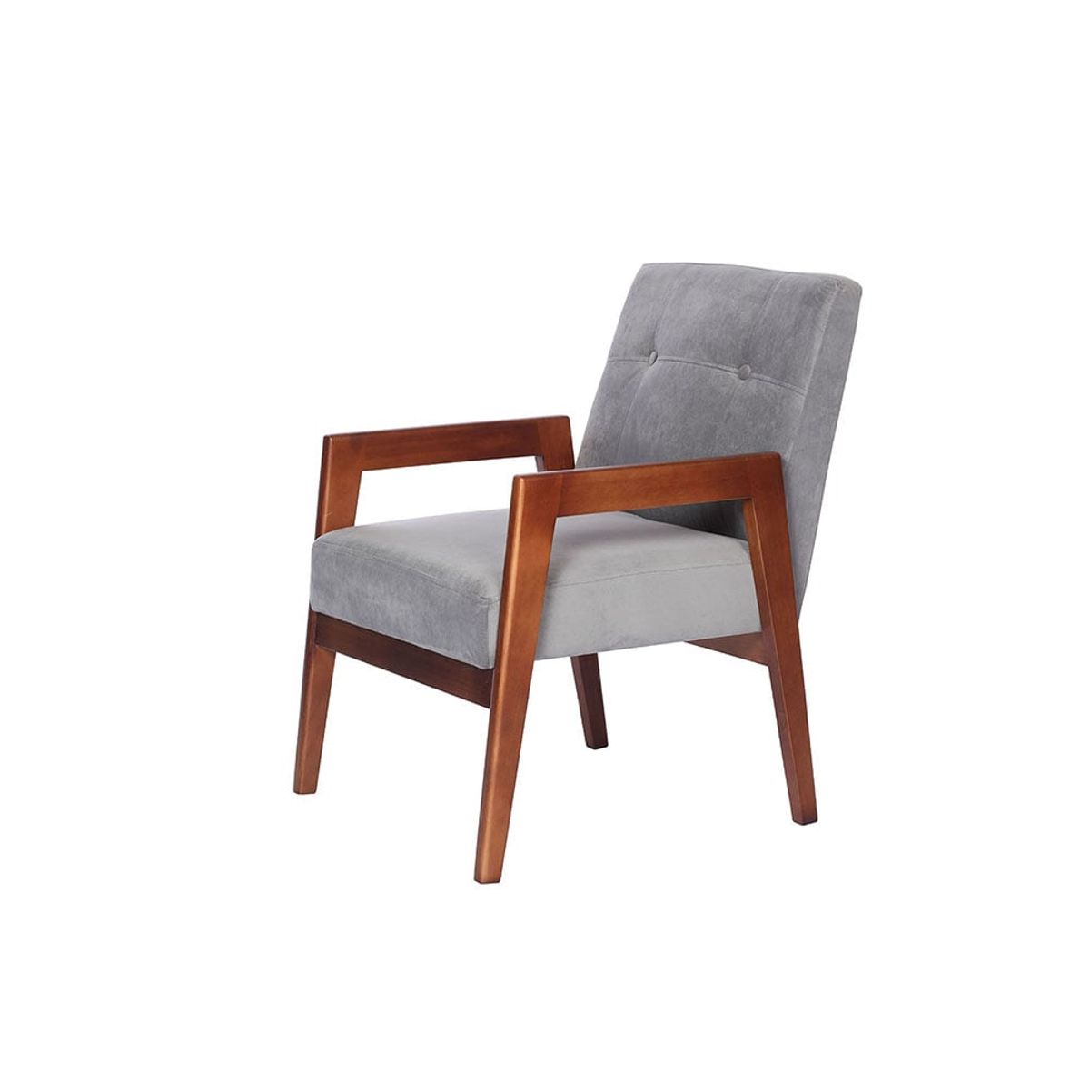 LATAM HOME - Sitial Munich Tela Velvet Gris