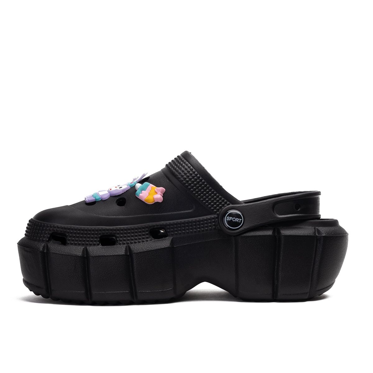 CHINITOWN - Sandalia Mujer Negro Angeles Chinitown